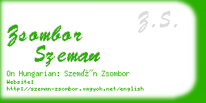 zsombor szeman business card